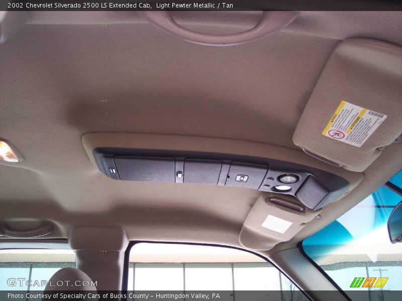 Light Pewter Metallic / Tan 2002 Chevrolet Silverado 2500 LS Extended Cab