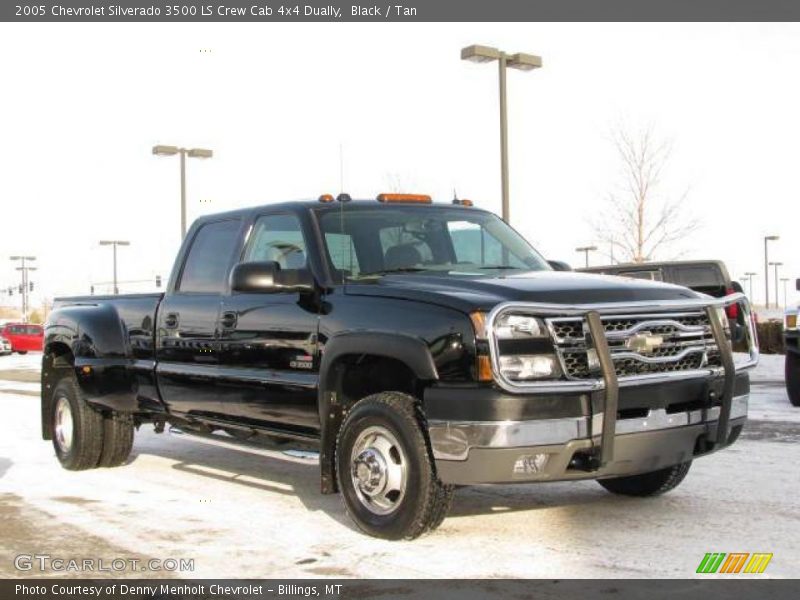 Black / Tan 2005 Chevrolet Silverado 3500 LS Crew Cab 4x4 Dually