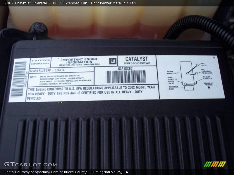Light Pewter Metallic / Tan 2002 Chevrolet Silverado 2500 LS Extended Cab
