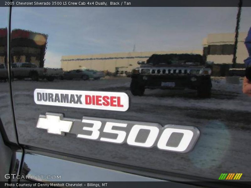 Black / Tan 2005 Chevrolet Silverado 3500 LS Crew Cab 4x4 Dually