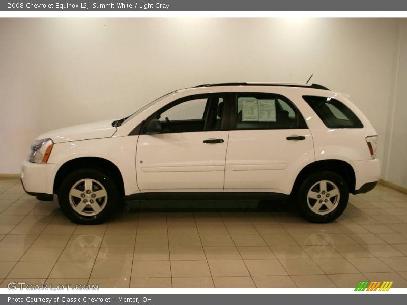 Summit White / Light Gray 2008 Chevrolet Equinox LS