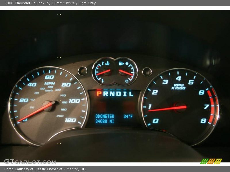 Summit White / Light Gray 2008 Chevrolet Equinox LS