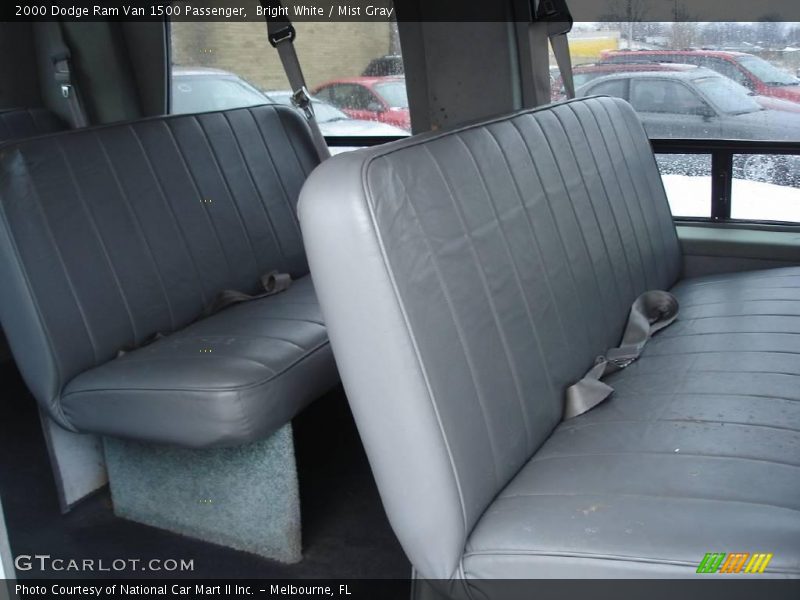 Bright White / Mist Gray 2000 Dodge Ram Van 1500 Passenger