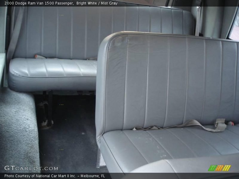 Bright White / Mist Gray 2000 Dodge Ram Van 1500 Passenger