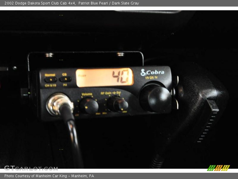 Patriot Blue Pearl / Dark Slate Gray 2002 Dodge Dakota Sport Club Cab 4x4