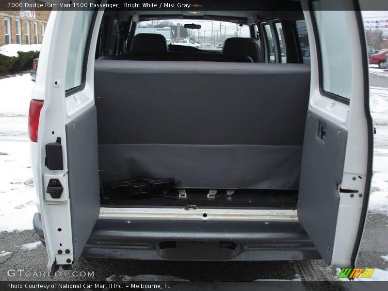 Bright White / Mist Gray 2000 Dodge Ram Van 1500 Passenger