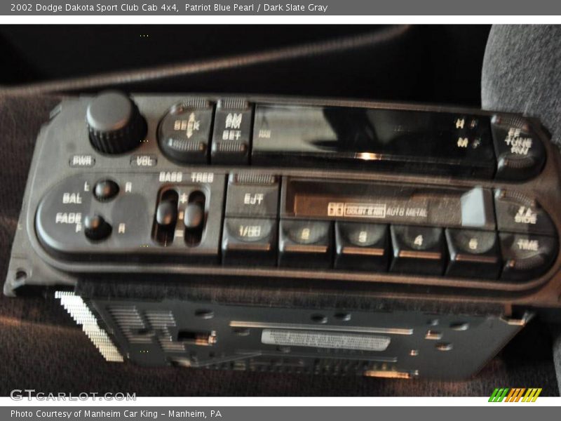 Patriot Blue Pearl / Dark Slate Gray 2002 Dodge Dakota Sport Club Cab 4x4