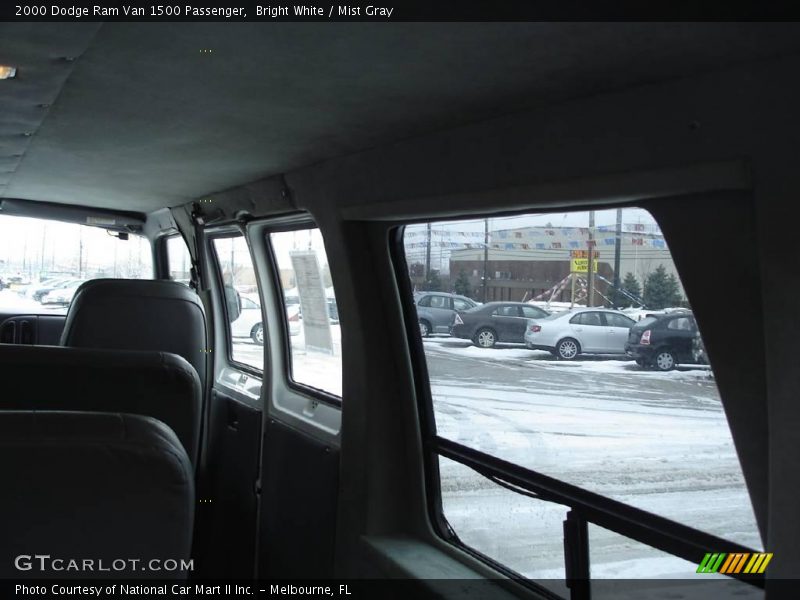 Bright White / Mist Gray 2000 Dodge Ram Van 1500 Passenger