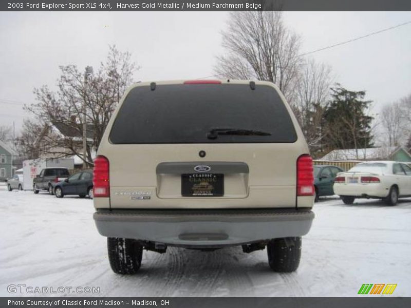 Harvest Gold Metallic / Medium Parchment Beige 2003 Ford Explorer Sport XLS 4x4