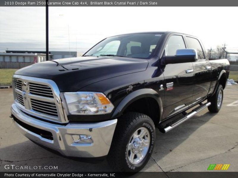 Brilliant Black Crystal Pearl / Dark Slate 2010 Dodge Ram 2500 Laramie Crew Cab 4x4
