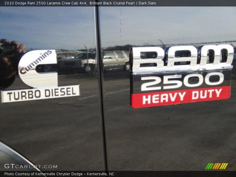 Brilliant Black Crystal Pearl / Dark Slate 2010 Dodge Ram 2500 Laramie Crew Cab 4x4