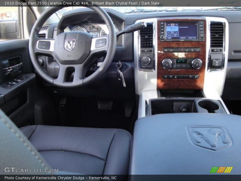 Brilliant Black Crystal Pearl / Dark Slate 2010 Dodge Ram 2500 Laramie Crew Cab 4x4