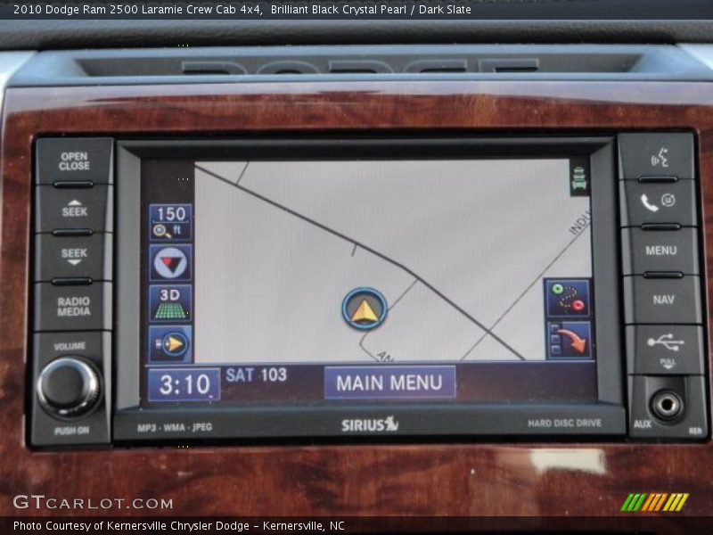 Brilliant Black Crystal Pearl / Dark Slate 2010 Dodge Ram 2500 Laramie Crew Cab 4x4
