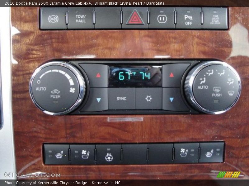 Brilliant Black Crystal Pearl / Dark Slate 2010 Dodge Ram 2500 Laramie Crew Cab 4x4
