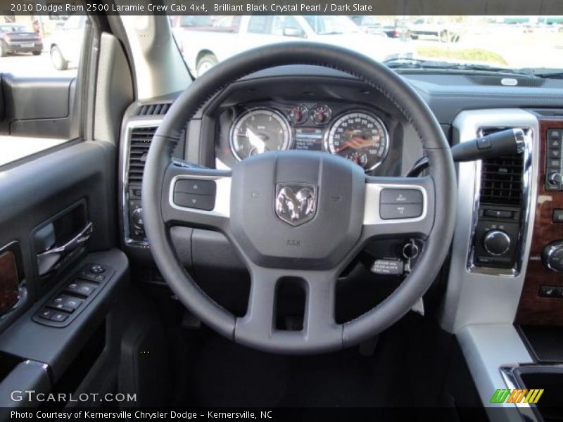 Brilliant Black Crystal Pearl / Dark Slate 2010 Dodge Ram 2500 Laramie Crew Cab 4x4