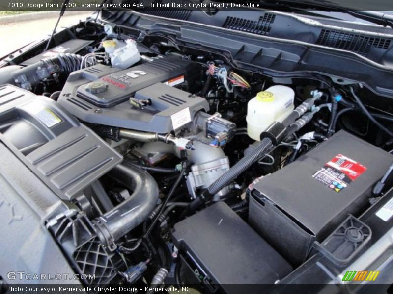Brilliant Black Crystal Pearl / Dark Slate 2010 Dodge Ram 2500 Laramie Crew Cab 4x4