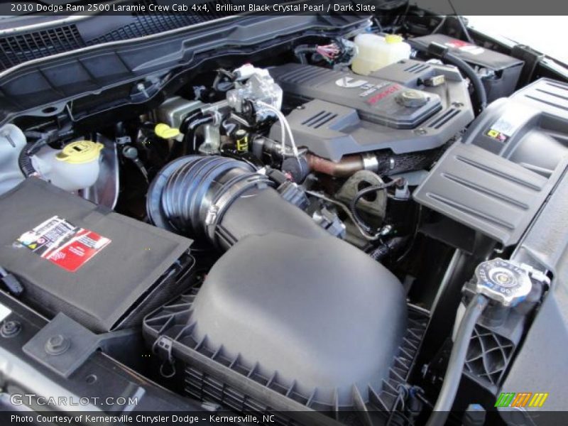 Brilliant Black Crystal Pearl / Dark Slate 2010 Dodge Ram 2500 Laramie Crew Cab 4x4