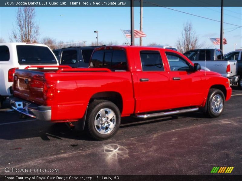 Flame Red / Medium Slate Gray 2006 Dodge Dakota SLT Quad Cab