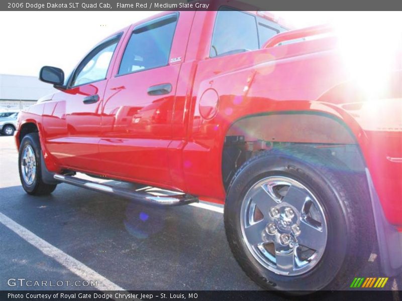 Flame Red / Medium Slate Gray 2006 Dodge Dakota SLT Quad Cab