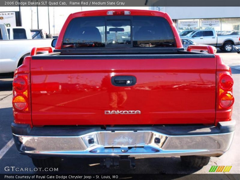 Flame Red / Medium Slate Gray 2006 Dodge Dakota SLT Quad Cab