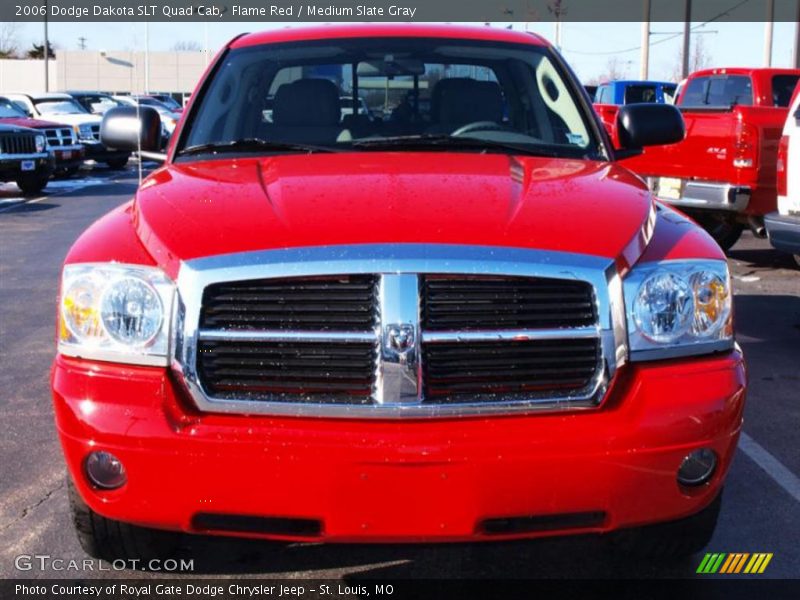 Flame Red / Medium Slate Gray 2006 Dodge Dakota SLT Quad Cab