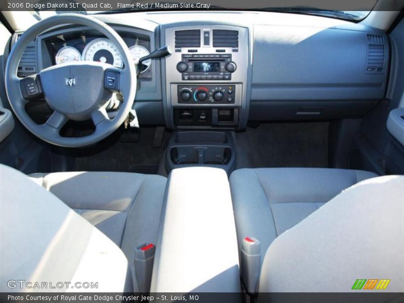 Flame Red / Medium Slate Gray 2006 Dodge Dakota SLT Quad Cab