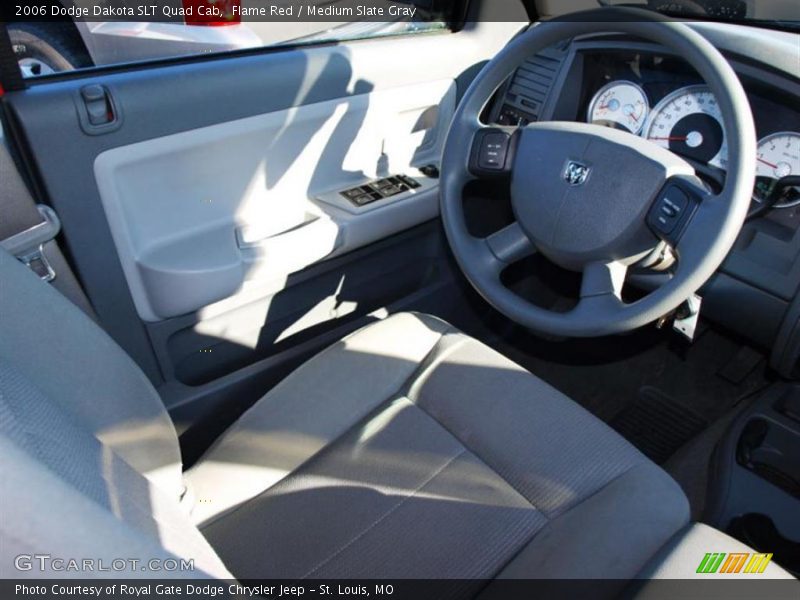 Flame Red / Medium Slate Gray 2006 Dodge Dakota SLT Quad Cab