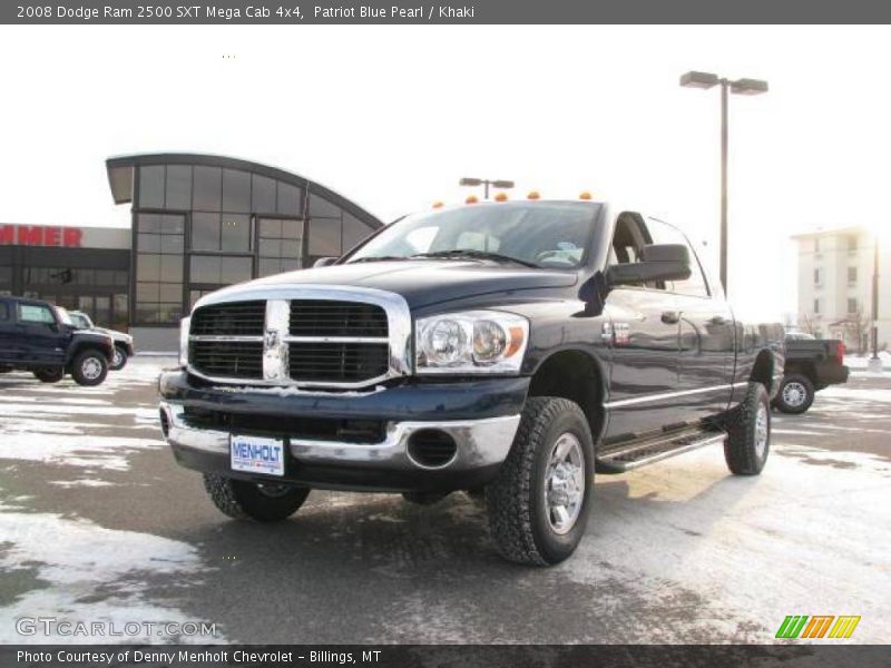 Patriot Blue Pearl / Khaki 2008 Dodge Ram 2500 SXT Mega Cab 4x4