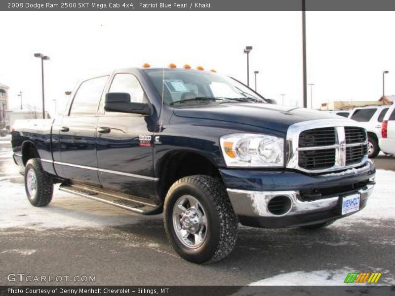 Patriot Blue Pearl / Khaki 2008 Dodge Ram 2500 SXT Mega Cab 4x4