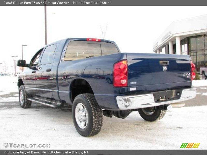 Patriot Blue Pearl / Khaki 2008 Dodge Ram 2500 SXT Mega Cab 4x4