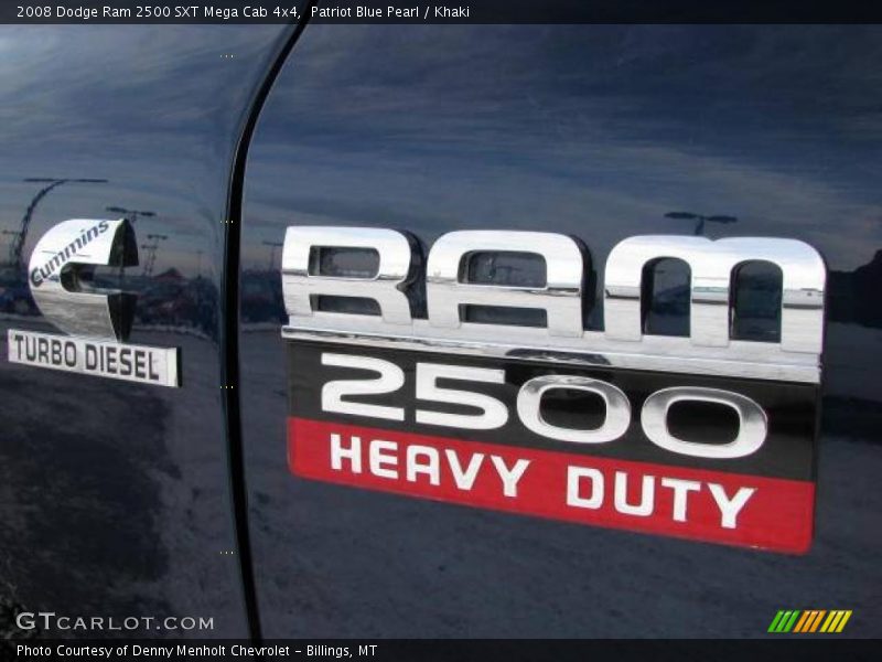 Patriot Blue Pearl / Khaki 2008 Dodge Ram 2500 SXT Mega Cab 4x4