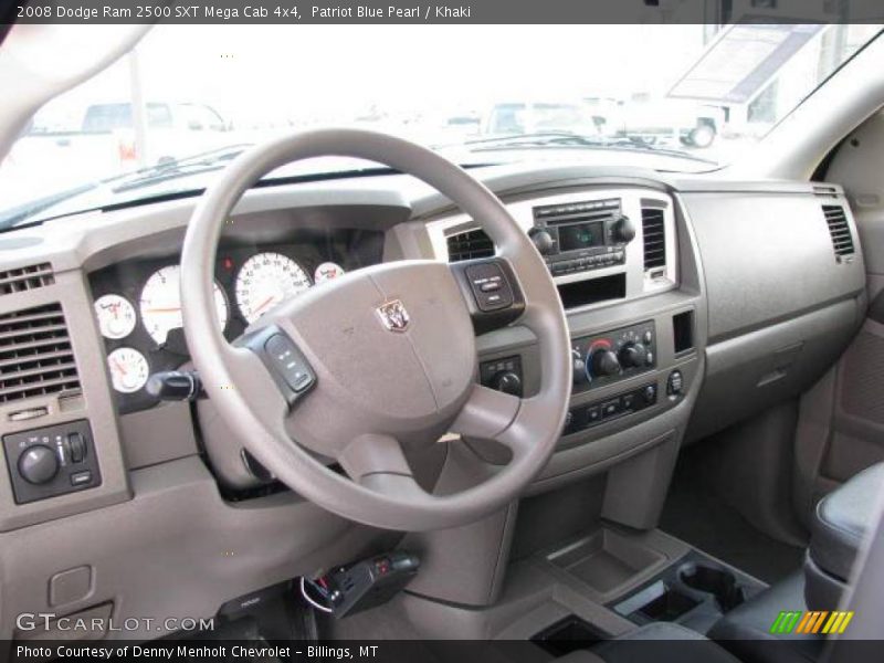 Patriot Blue Pearl / Khaki 2008 Dodge Ram 2500 SXT Mega Cab 4x4