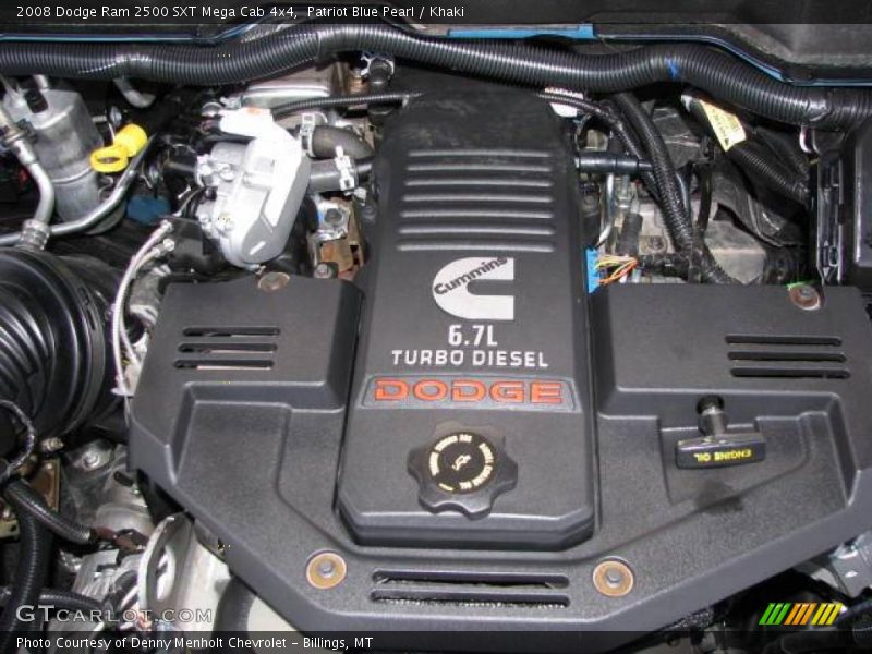Patriot Blue Pearl / Khaki 2008 Dodge Ram 2500 SXT Mega Cab 4x4
