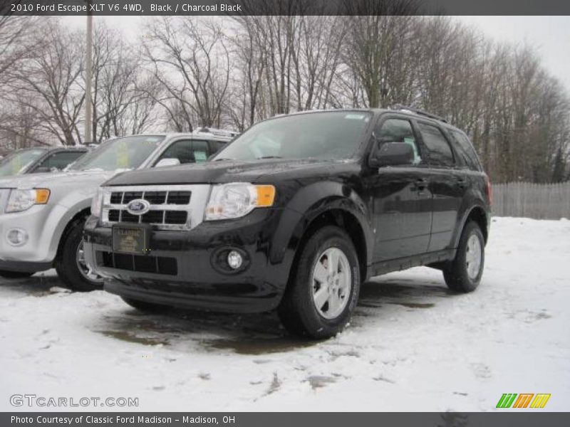 Black / Charcoal Black 2010 Ford Escape XLT V6 4WD