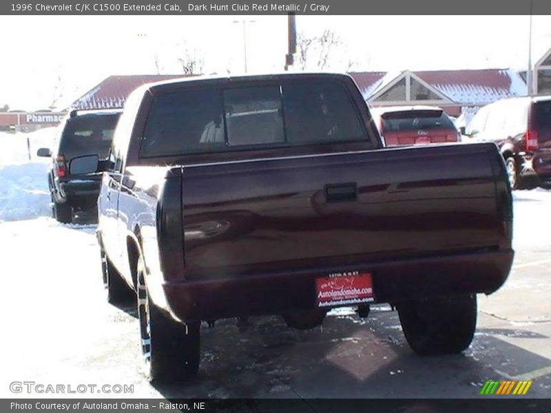 Dark Hunt Club Red Metallic / Gray 1996 Chevrolet C/K C1500 Extended Cab