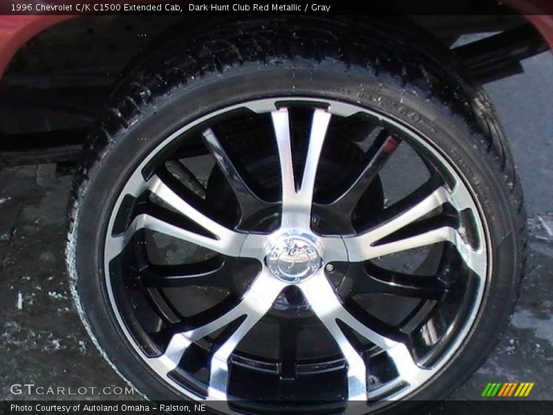 Dark Hunt Club Red Metallic / Gray 1996 Chevrolet C/K C1500 Extended Cab