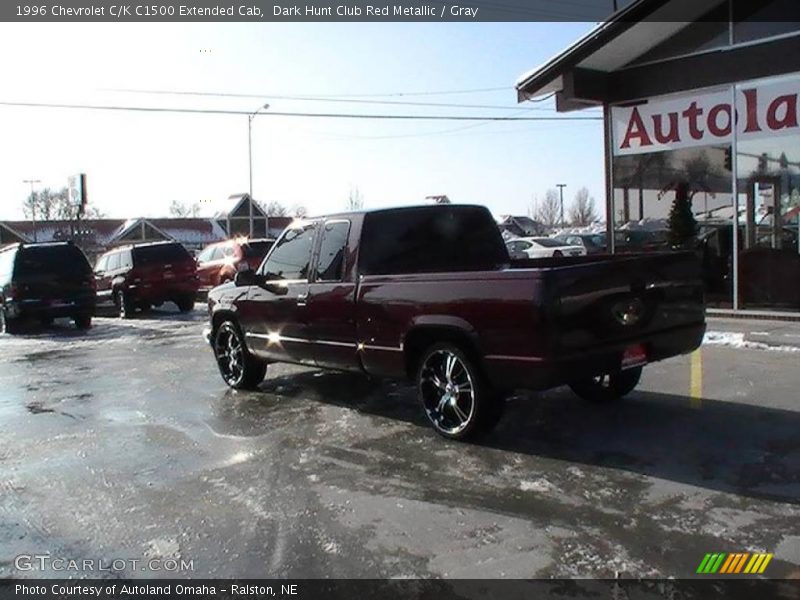 Dark Hunt Club Red Metallic / Gray 1996 Chevrolet C/K C1500 Extended Cab