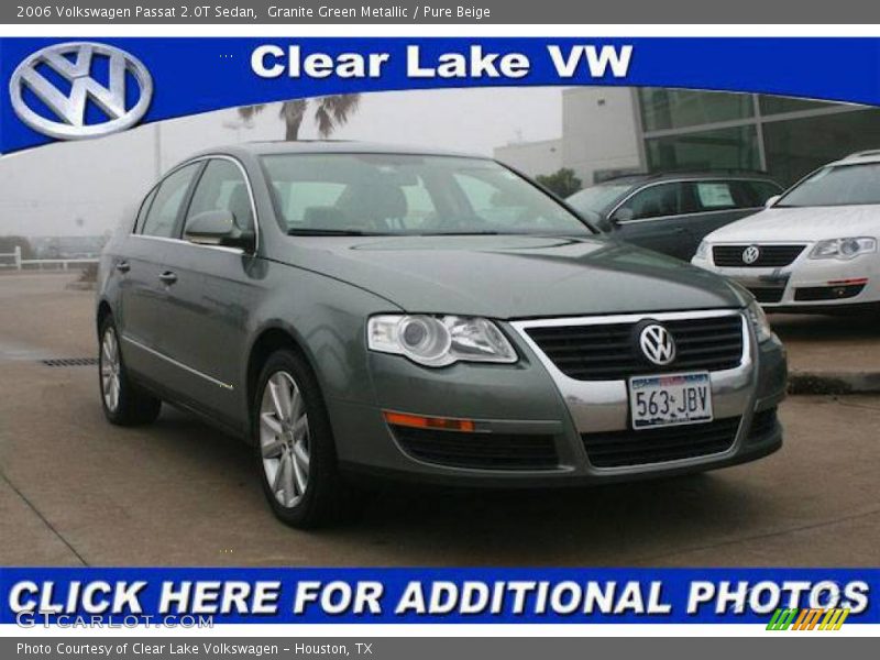 Granite Green Metallic / Pure Beige 2006 Volkswagen Passat 2.0T Sedan
