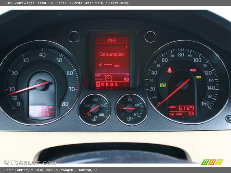 Granite Green Metallic / Pure Beige 2006 Volkswagen Passat 2.0T Sedan