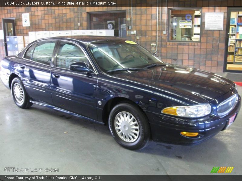 Ming Blue Metallic / Medium Gray 2004 Buick LeSabre Custom