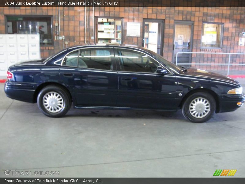 Ming Blue Metallic / Medium Gray 2004 Buick LeSabre Custom