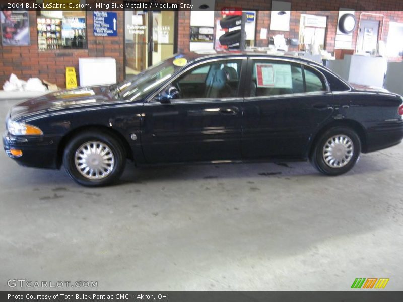 Ming Blue Metallic / Medium Gray 2004 Buick LeSabre Custom