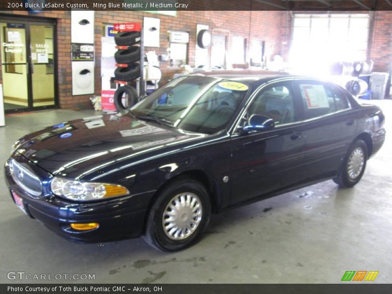 Ming Blue Metallic / Medium Gray 2004 Buick LeSabre Custom