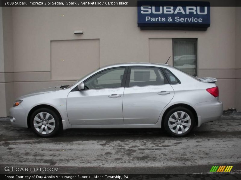 Spark Silver Metallic / Carbon Black 2009 Subaru Impreza 2.5i Sedan