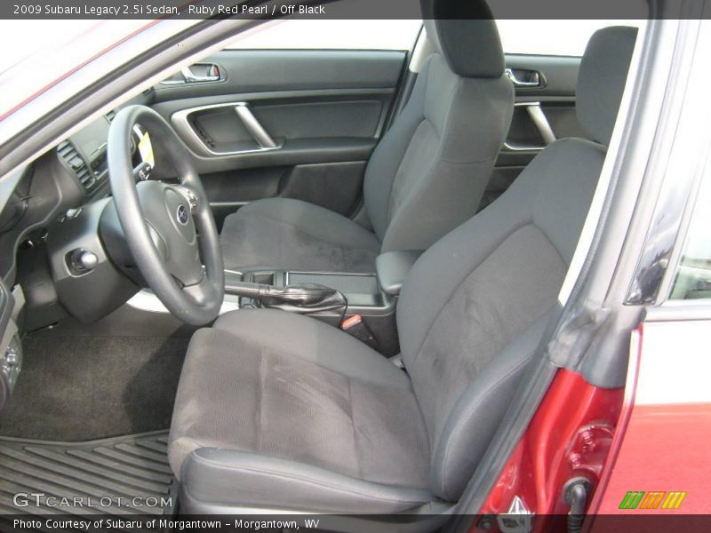 Ruby Red Pearl / Off Black 2009 Subaru Legacy 2.5i Sedan