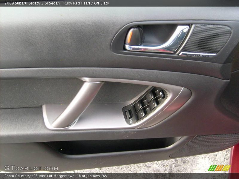 Ruby Red Pearl / Off Black 2009 Subaru Legacy 2.5i Sedan