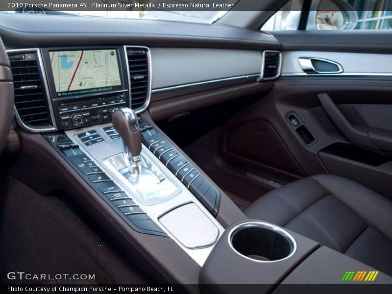 Platinum Silver Metallic / Espresso Natural Leather 2010 Porsche Panamera 4S
