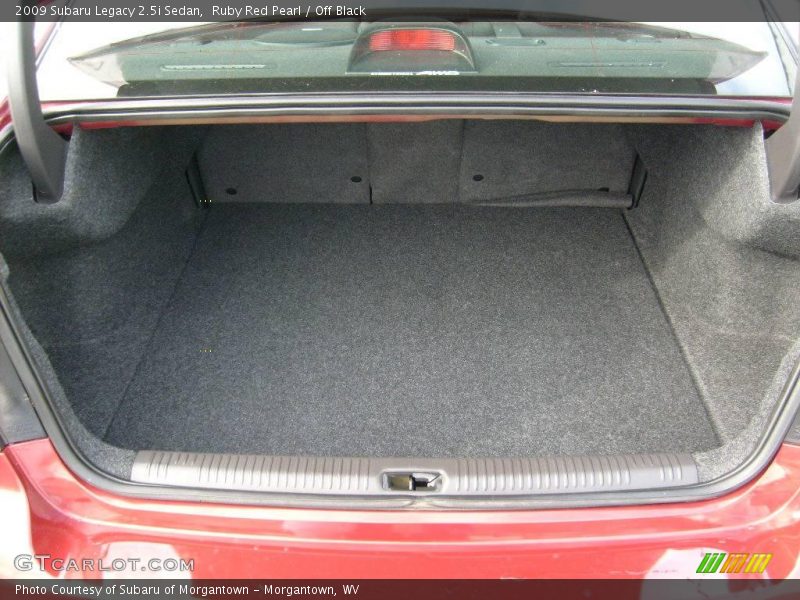 Ruby Red Pearl / Off Black 2009 Subaru Legacy 2.5i Sedan