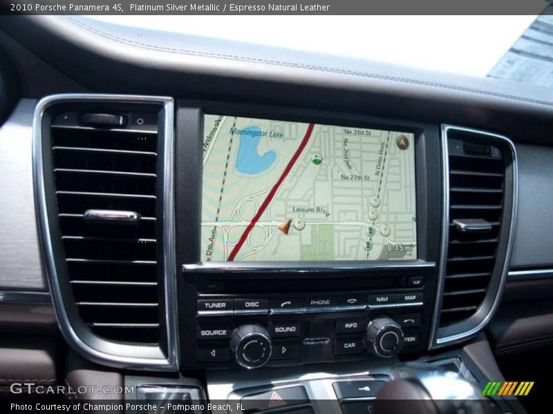 Platinum Silver Metallic / Espresso Natural Leather 2010 Porsche Panamera 4S