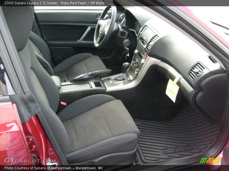 Ruby Red Pearl / Off Black 2009 Subaru Legacy 2.5i Sedan